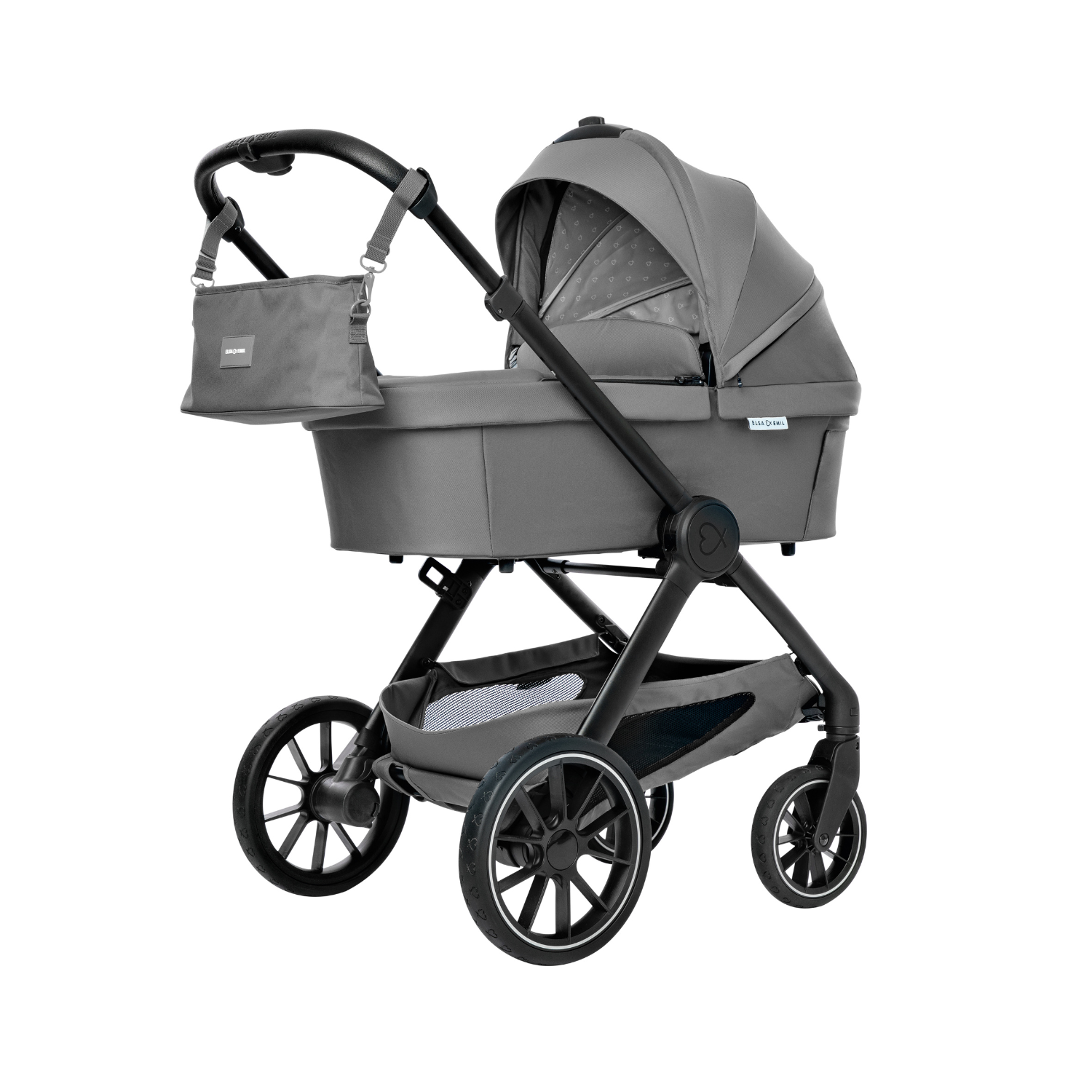 Organizer befestigt am Kinderwagen #farbe_elefantengrau