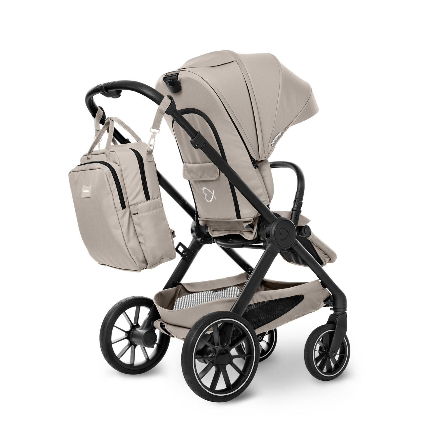 Rucksack am Kinderwagen #farbe_kängurubeige