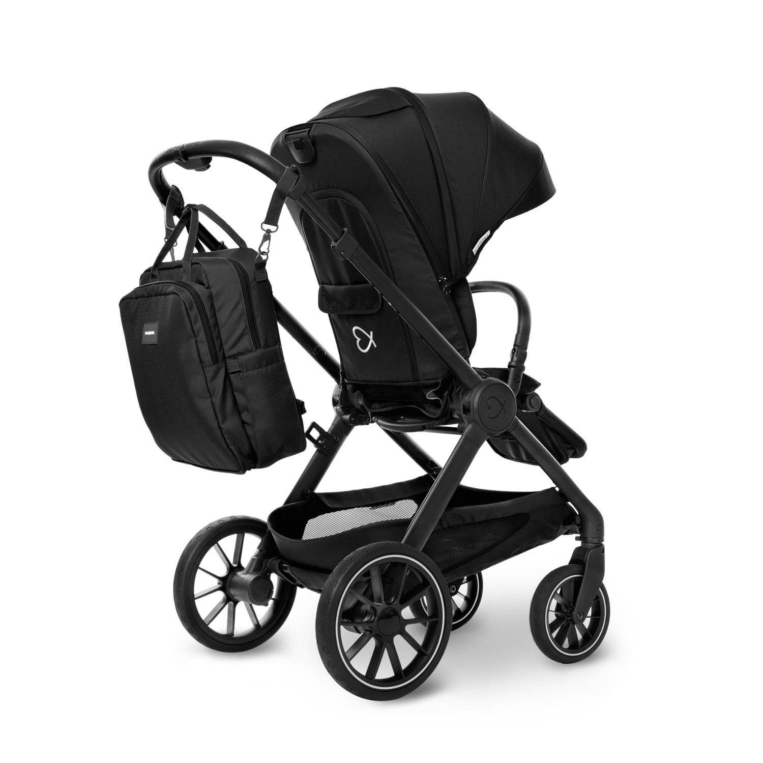 Rucksack am Kinderwagen #farbe_gorillaschwarz