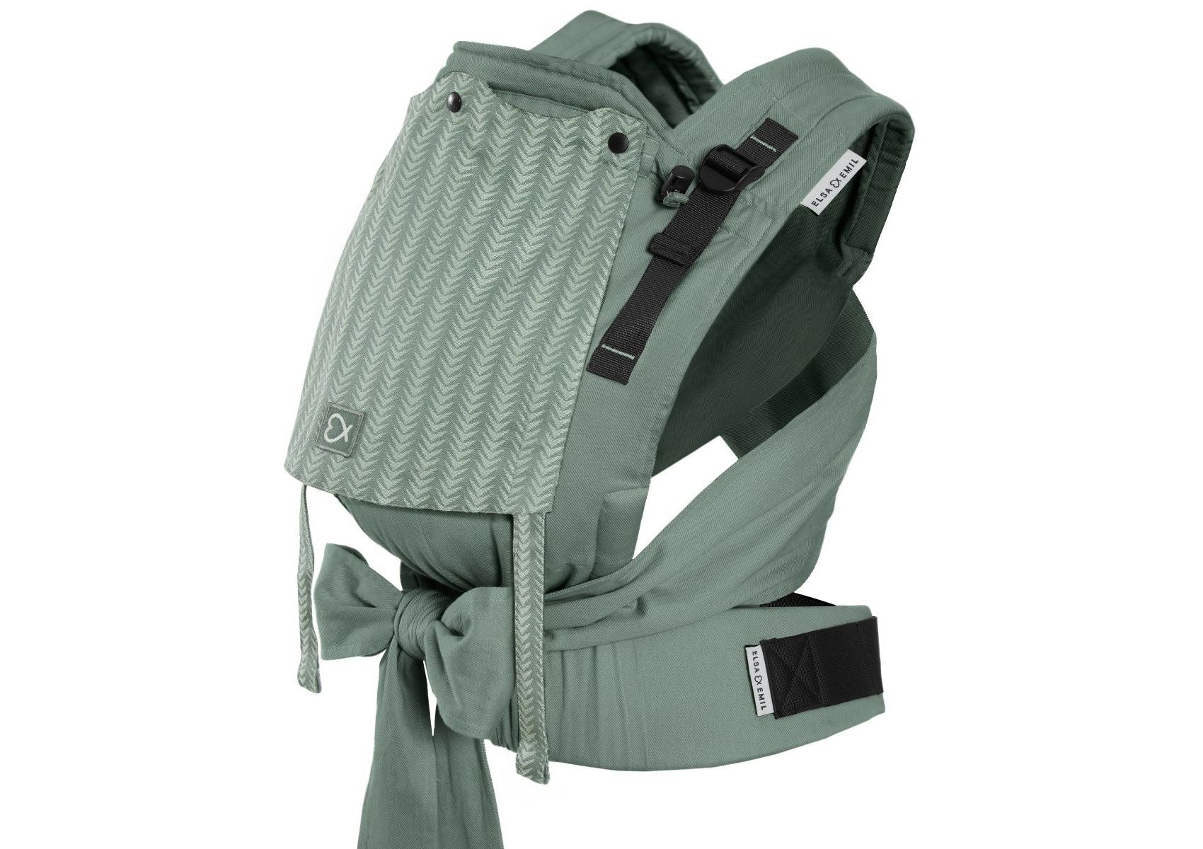 Halfbuckle in #farbe_krokodilgrün mit Sonnensegel in #farbe_arrow