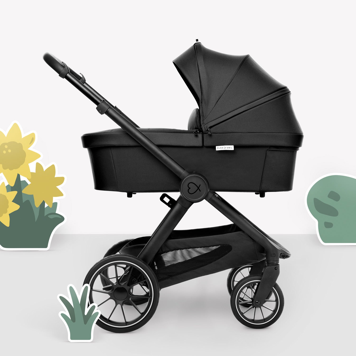 ELSA & EMIL Kinderwagen #farbe_gorillaschwarz