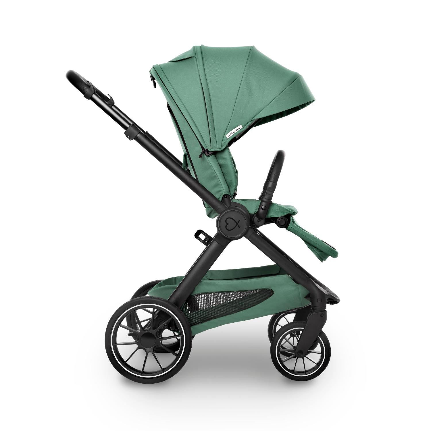 ELSA & EMIL Kinderwagen mit Sportsitz #farbe_krokodilgrün
