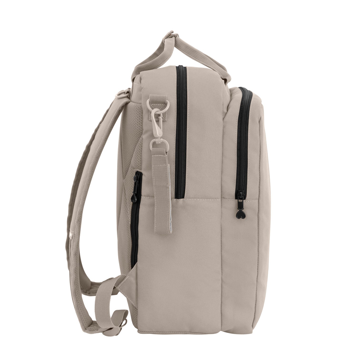 Henkel Rucksack von der rechten Seite #farbe_kängurubeige