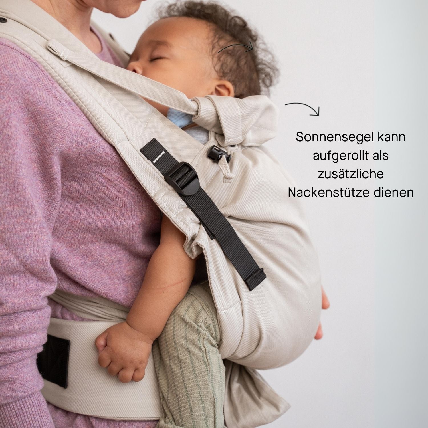 Sonnensegel als Nackenstütze