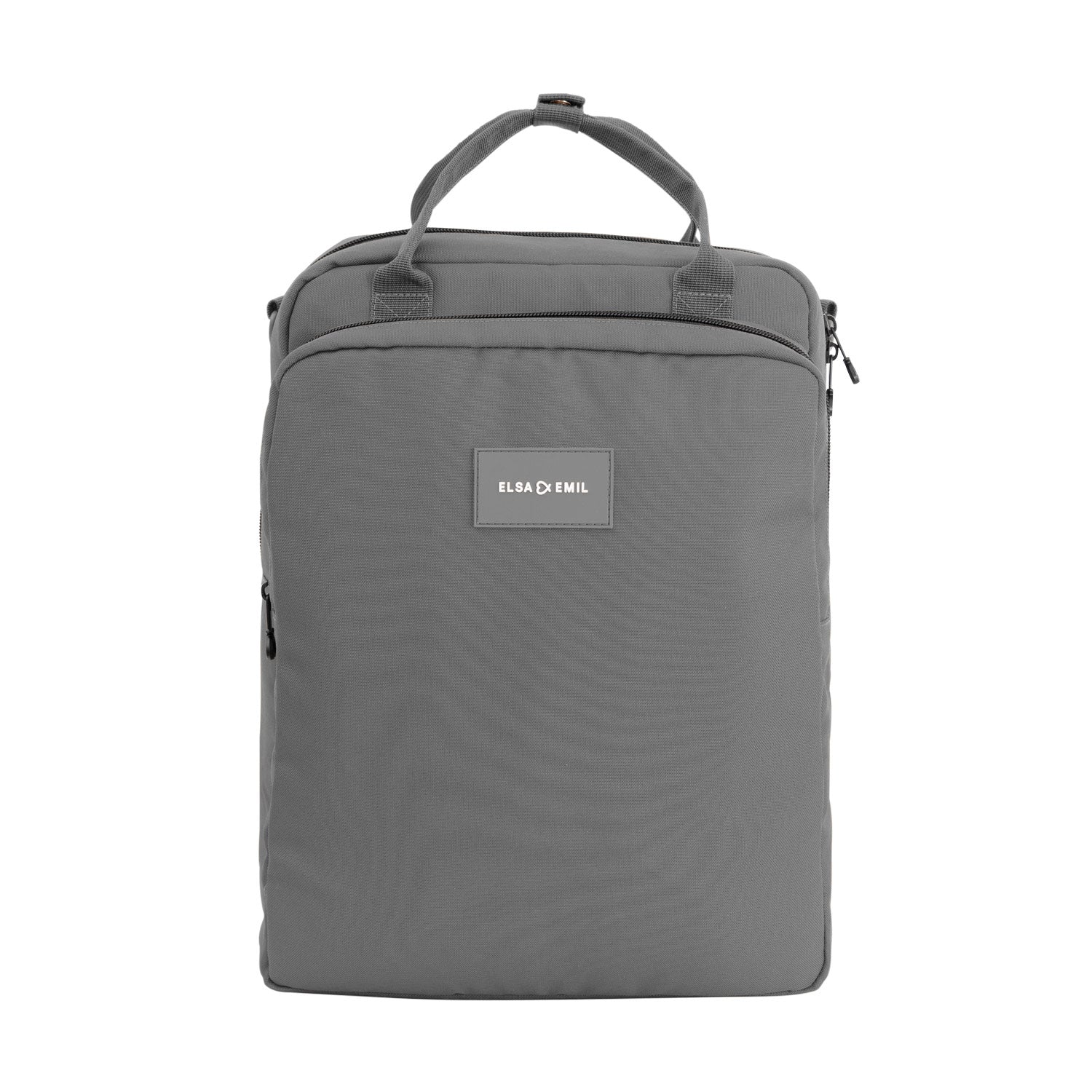 Henkelrucksack von vorne #farbe_elefantengrau