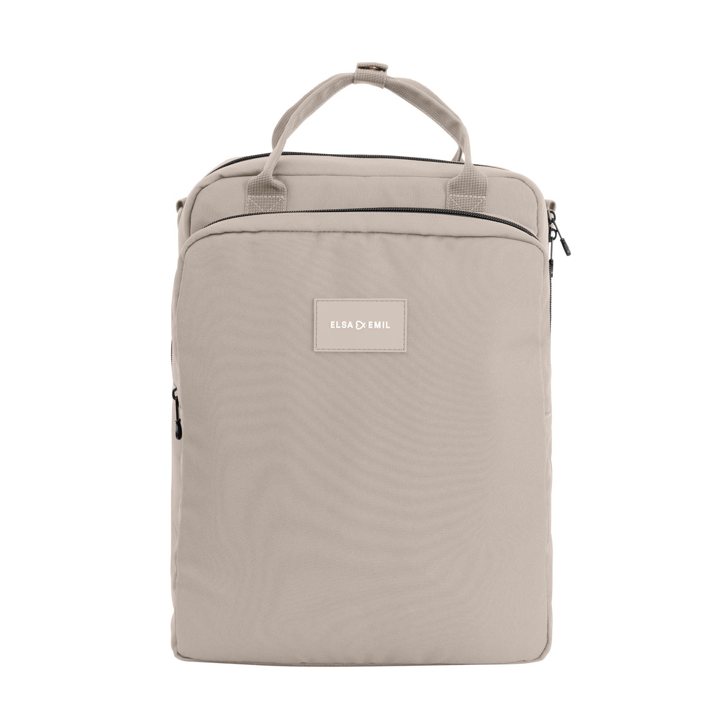 Henkel Rucksack von vorne #farbe_kängurubeige