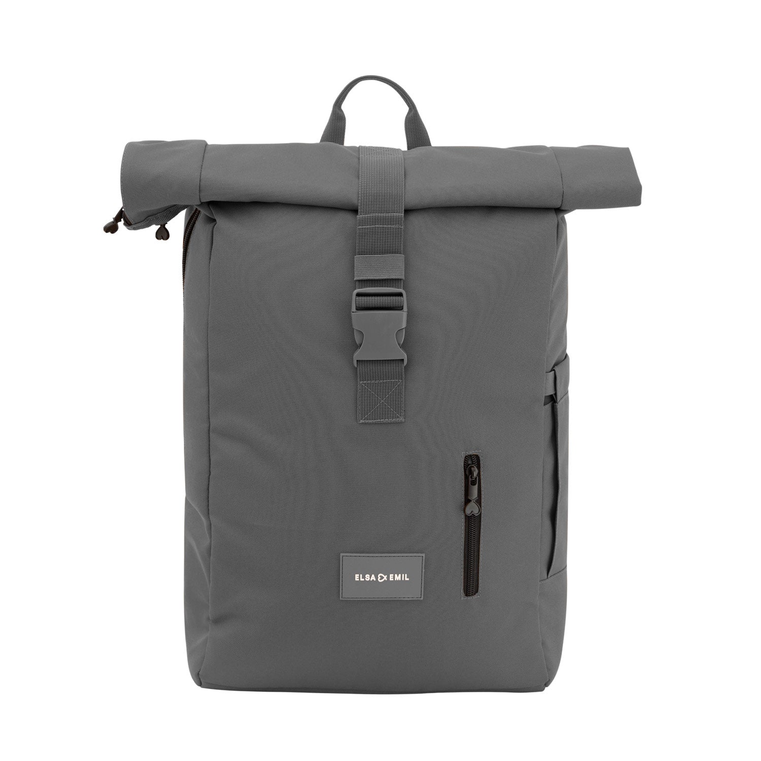 Rolltop Rucksack von vorne #farbe_elefantengrau