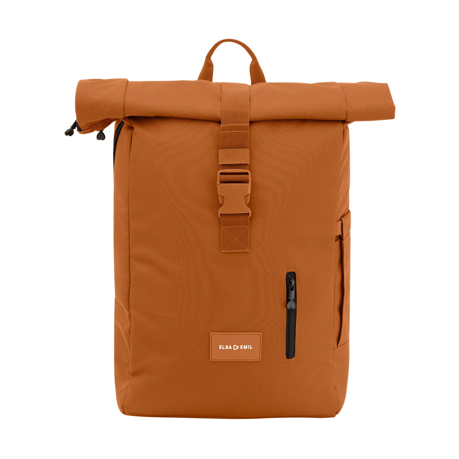Rolltop Rucksack von vorne #farbe_fuchsrot