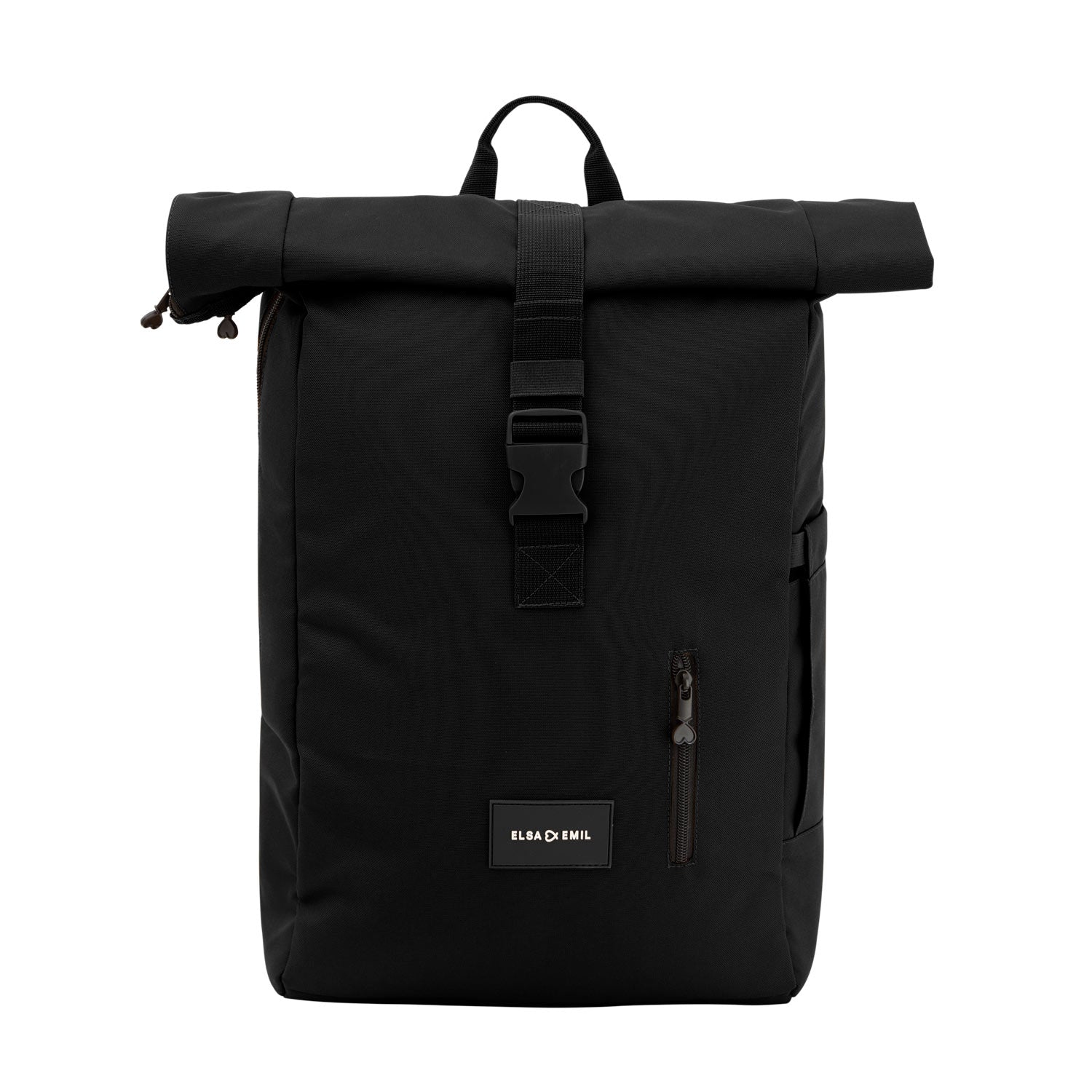 Rolltop Rucksack von vorne #farbe_gorillaschwarz