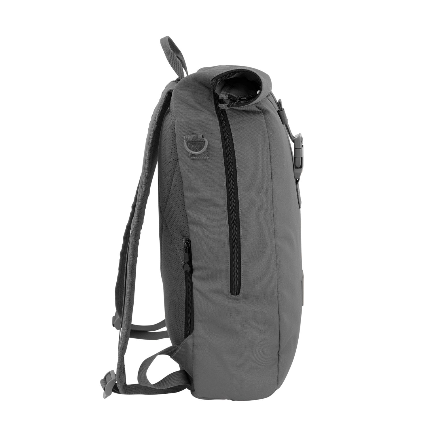 Rolltop Rucksack von der rechten Seite #farbe_elefantengrau